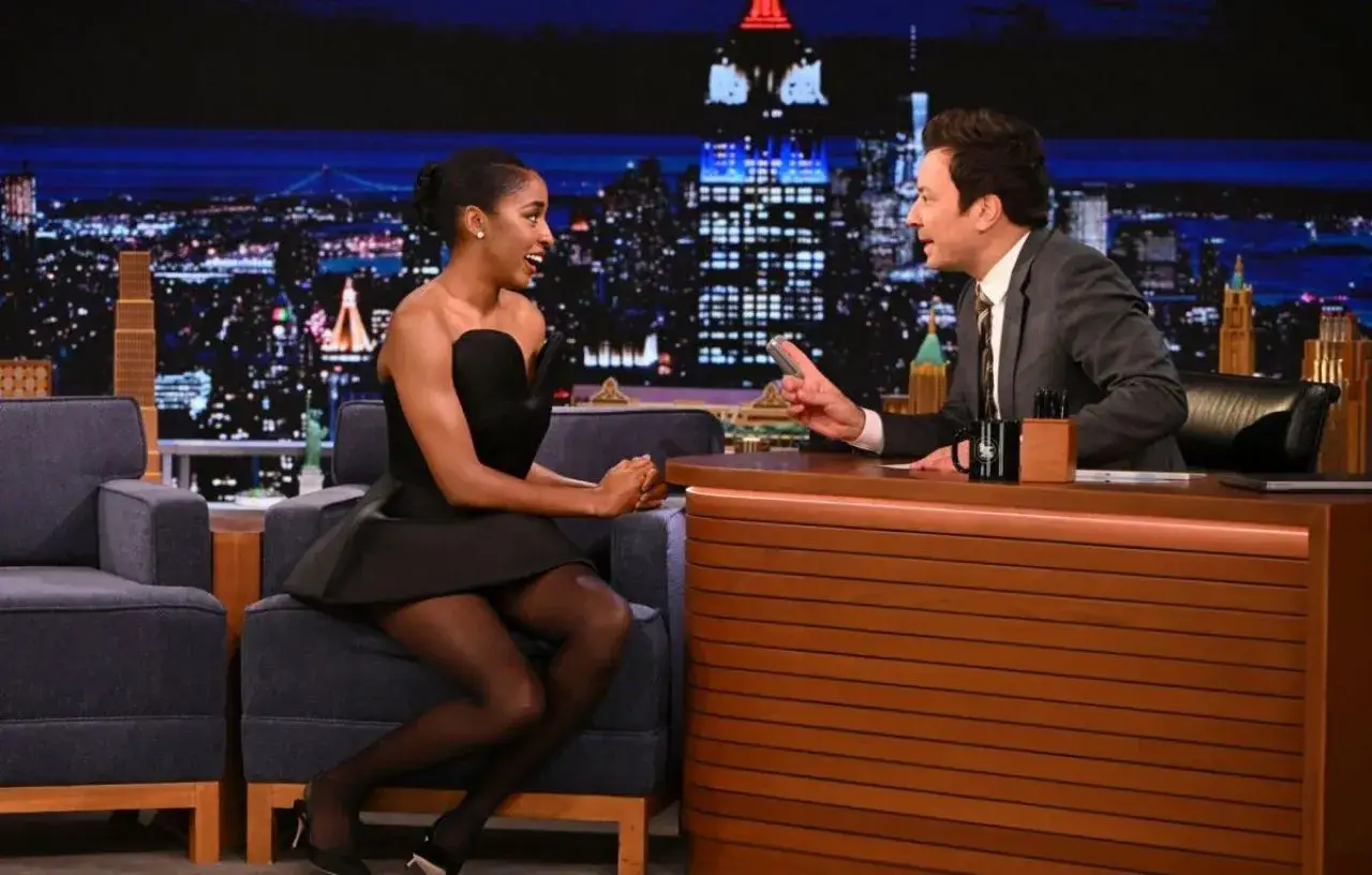 Ayo Edebiri Stills at Tonight Show Starring Jimmy Fallon